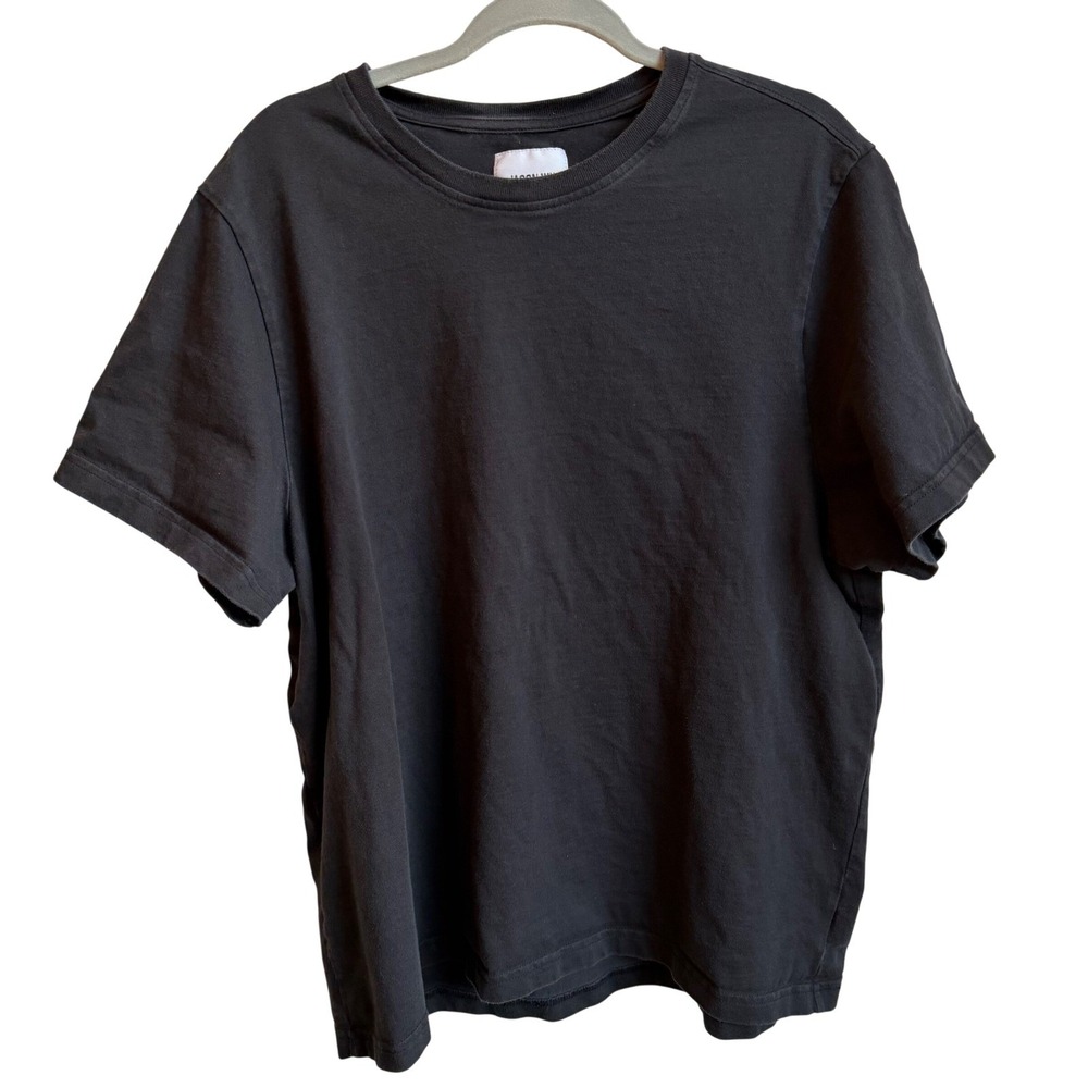 Jason Wu Men's XL Black Cotton Crewneck T-Shirt‎ Designer Basic Tee